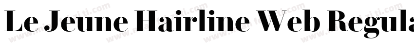 Le Jeune Hairline Web Regular Itali字体转换